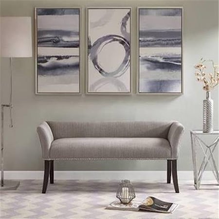 Madison Park Madison Park MP105-0471 Accent Bench; Grey MP105-0471